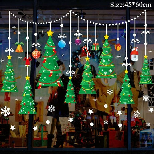 Christmas Window Stickers Christmas Decorations for Home Navidad 2021