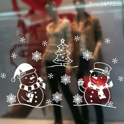 Christmas Window Stickers Christmas Decorations for Home Navidad 2021