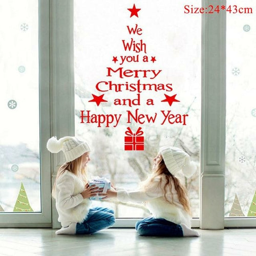 Christmas Window Stickers Christmas Decorations for Home Navidad 2021