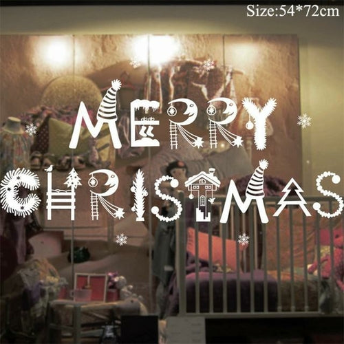 Christmas Window Stickers Christmas Decorations for Home Navidad 2021