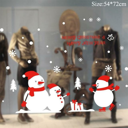 Christmas Window Stickers Christmas Decorations for Home Navidad 2021