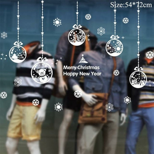 Christmas Window Stickers Christmas Decorations for Home Navidad 2021