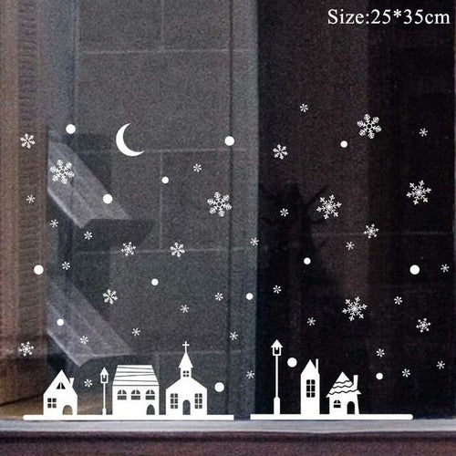 Christmas Window Stickers Christmas Decorations for Home Navidad 2021