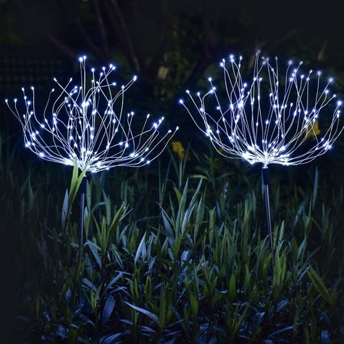 🌈 2PCS Solar Fireworks Lamps – 90 LED Multi-Color Outdoor Garden & Christmas Lights (Waterproof, Solar Powered)