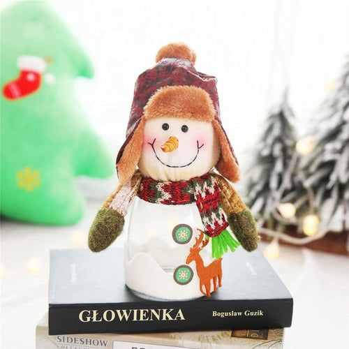 Christmas Candy Storage Box Transparent Candy Jar