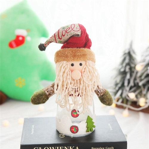 Christmas Candy Storage Box Transparent Candy Jar