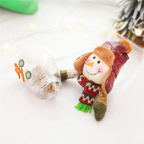 Christmas Candy Storage Box Transparent Candy Jar