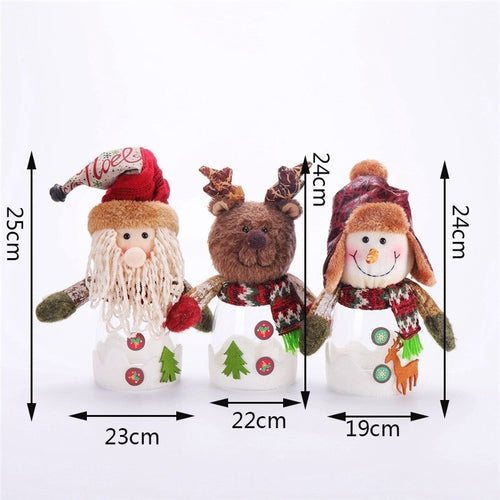 Christmas Candy Storage Box Transparent Candy Jar