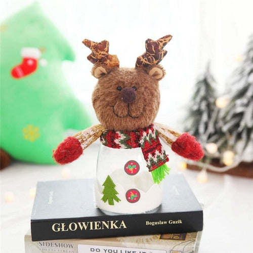 Christmas Candy Storage Box Transparent Candy Jar