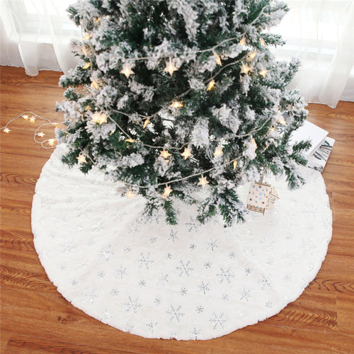 Christmas High-grade Sequins Tree Skirt Apron