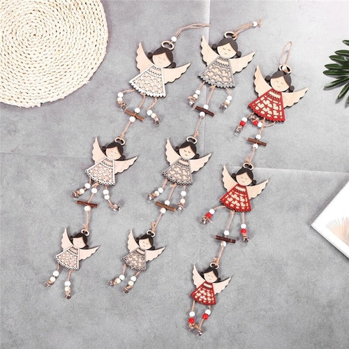 Cute Wooden Christmas Tree Hanging Ornaments – Festive Home & Xmas Decorations by Orange Perses