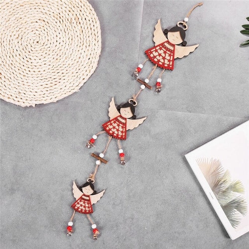 Cute Wooden Christmas Tree Hanging Ornaments – Festive Home & Xmas Decorations by Orange Perses