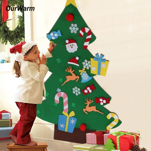 OurWarm DIY Felt Christmas Tree New Year Gifts