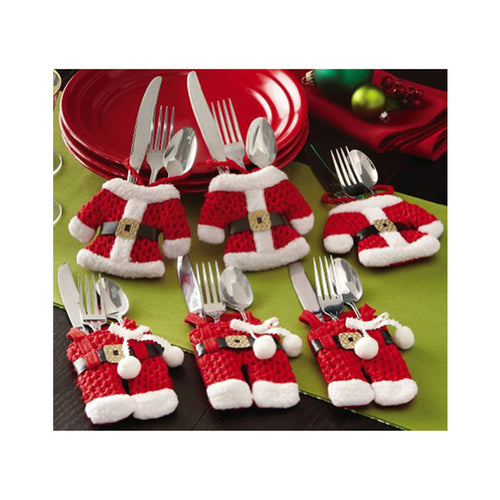 6Pcs Christmas Desktop Decoration Clothes Pants